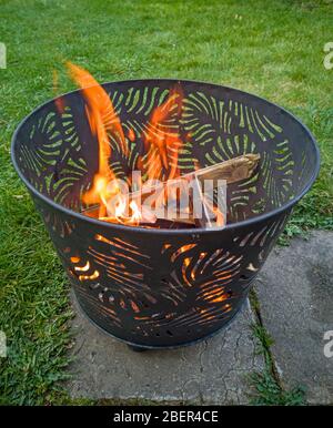 Lagerfeuer zu Ostern in Deutschland Ritual Stockfoto