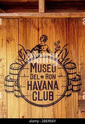 Havanna Club Rum Museum, Innenraum, La Habana Vieja, Havanna, La Habana Provinz, Kuba Stockfoto