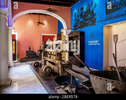 Havanna Club Rum Museum, Innenraum, La Habana Vieja, Havanna, La Habana Provinz, Kuba Stockfoto