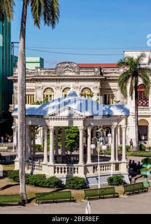 Parque Vidal, erhöhte Ansicht, Santa Clara, Provinz Villa Clara, Kuba Stockfoto