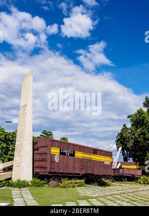 Denkmal Tren Blindado, Santa Clara, Provinz Villa Clara, Kuba Stockfoto