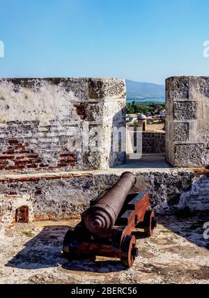 Burg San Pedro de la Roca, UNESCO-Weltkulturerbe, Santiago de Cuba, Provinz Santiago de Cuba, Kuba Stockfoto