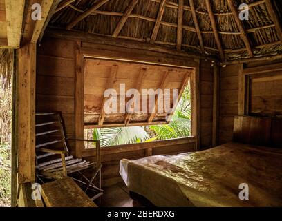 Casa de Fidel, Fidel Castro's House, Interior, Comandancia de la Plata, Sierra Maestra, Granma Province, Kuba Stockfoto