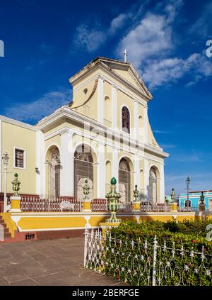 Kathedrale Von Santisima Trinidad, Plaza Mayor, Trinidad, Provinz Sancti Spiritus, Kuba Stockfoto