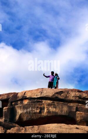 Bhubaneswar, Odisha in Indien am 30. Oktober 2018 - Höhle von Udaygiri in Bhubaneswar in odisha, Indien. Historischer Ort Odisha. Stockfoto
