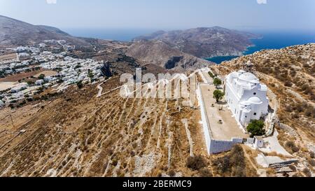 Kirche von Panagia, Folegandros Insel, Kykladen, Griechenland Stockfoto