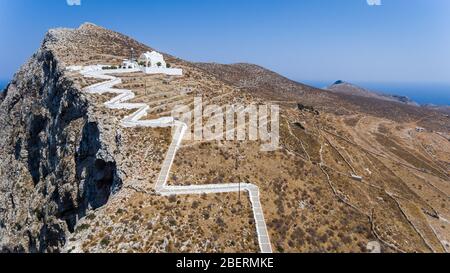 Kirche von Panagia, Folegandros Insel, Kykladen, Griechenland Stockfoto