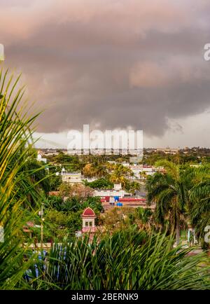 Blick vom Palacio de Valle, Cienfuegos, Provinz Cienfuegos, Kuba Stockfoto