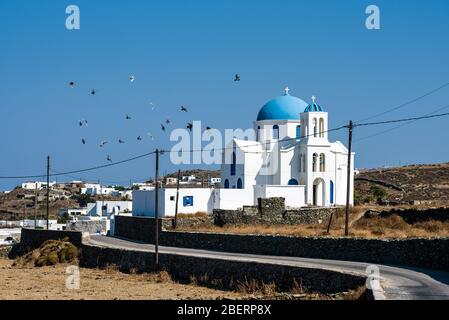 St. George auf Folegandros Insel, Kykladen, Griechenland Stockfoto