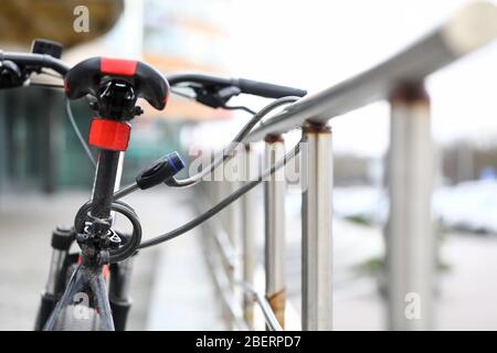 Weg, um durch die Stadt zu ziehen Stockfoto