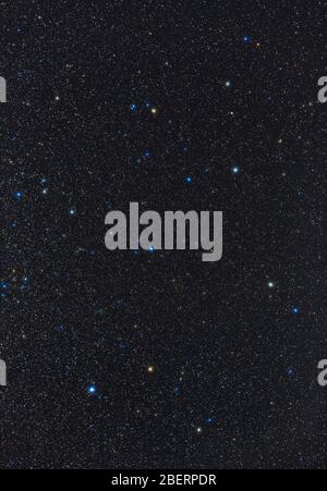 Das Sternbild Herkules im nördlichen Frühling und Sommerhimmel. Stockfoto