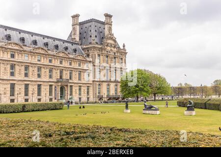 Paris, Frankreich – 9. APRIL 2019: École du Louvre. Hochschule, Paris, Frankreich, Europa Stockfoto