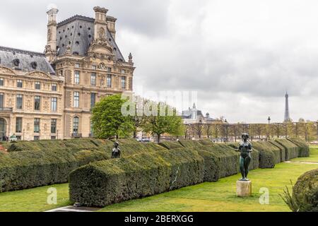 Paris, Frankreich – 9. APRIL 2019: École du Louvre. Hochschule, Paris, Frankreich, Europa Stockfoto