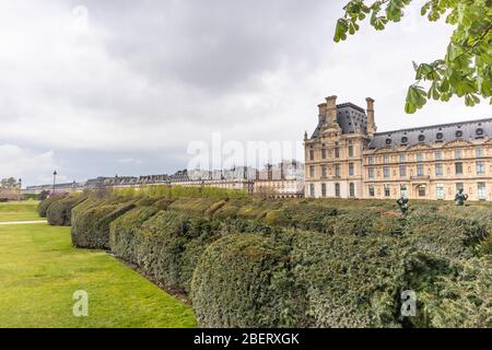 Paris, Frankreich – 9. APRIL 2019: École du Louvre. Hochschule, Paris, Frankreich, Europa Stockfoto