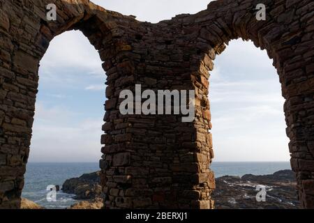 Lady's Tower auf Elie Ness in Fife Scotland. Stockfoto