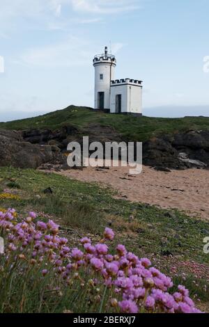 Elie Ness Leuchtturm in Fife Schottland. Stockfoto