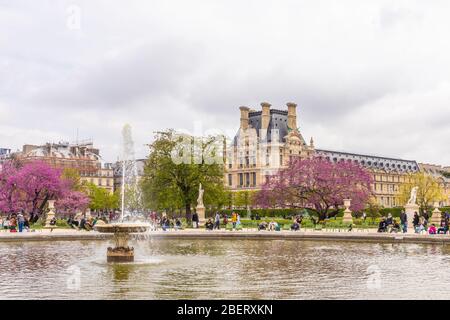 Paris, Frankreich – 9. APRIL 2019: École du Louvre. Hochschule, Paris, Frankreich, Europa Stockfoto