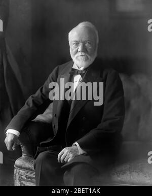 Der schottische amerikanische Geschäftsmann und Philanthrope Andrew Carnegie nahm 1905 die Aufnahmen auf. Stockfoto