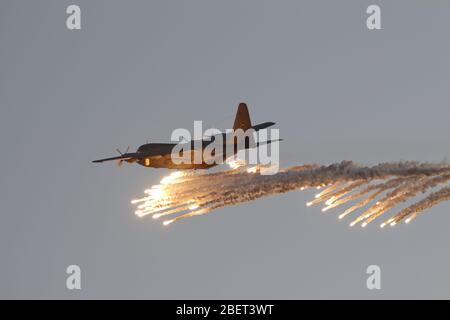 Herkules wird von einem Lichtreflex Stockfoto