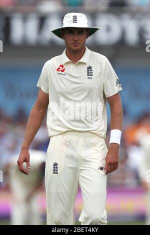 LEEDS, Großbritannien - 1. JUNI Stuart Broad aus England am ersten Tag des zweiten Nat West Test-Spiels zwischen England und Pakistan auf dem Headingley Cricket Ground, Leeds am Freitag, 1. Juni 2018. (Quelle: Mark Fletcher, Mi News) Stockfoto