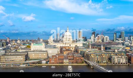 Luftaufnahme der Stadt London, England, Großbritannien Stockfoto