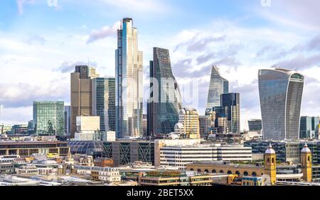 Luftaufnahme der Stadt London, England, Großbritannien Stockfoto