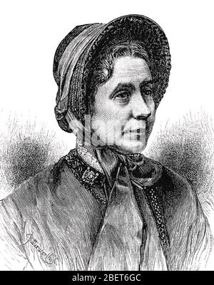 CATHERINE BOOTH (1829-1890) Frau von William Booth, der zusammen die Heilsarmee gründete Stockfoto