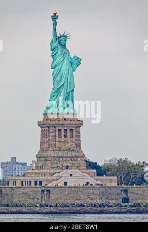 Freiheitsstatue auf Liberty Island, New York Stockfoto
