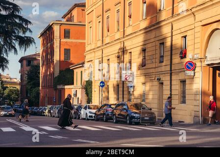 Piazza di Porta Saragozza in Bologna, Hauptstadt und größte Stadt der Emilia Romagna in Norditalien Stockfoto