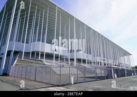 Bordeaux , Aquitaine / Frankreich - 10 25 2019 : Matmut Atlantique Stadion in Bordeaux Außenfußball Stockfoto