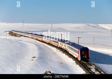 Östlichen expres, Kars dogu expresi Stockfoto