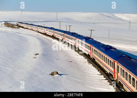 Östlichen expres, Kars dogu expresi Stockfoto