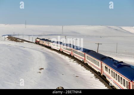 Östlichen expres, Kars dogu expresi Stockfoto