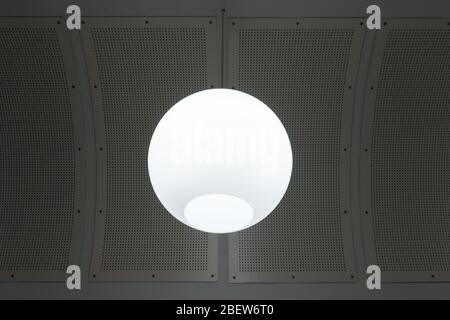 Beleuchtung in einem Laborkorridor des Krankenhauses Stockfoto