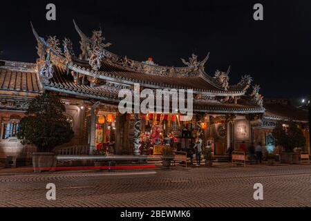 Wunderschöner Tempel in Taipei City Stockfoto