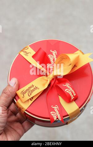 Berühmte Amos Cookies Stockfoto