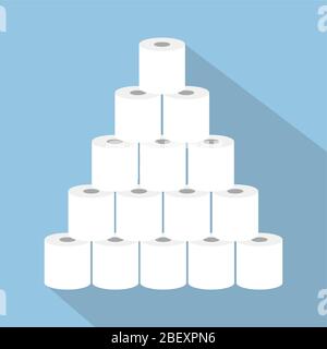 Stapel von Toilettenpapier Symbol Vektor-Illustration EPS10 Stock Vektor