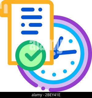 Darstellung des Vektorgrafiken für temporäre Dokumentsymbole Stock Vektor