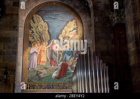 Innenraum der Basilika der Agonie Kirche aller Völker, Gethsemane, Jerusalem, Israel. Die Kirche aller Völker, auch bekannt als die Kirche der Stockfoto