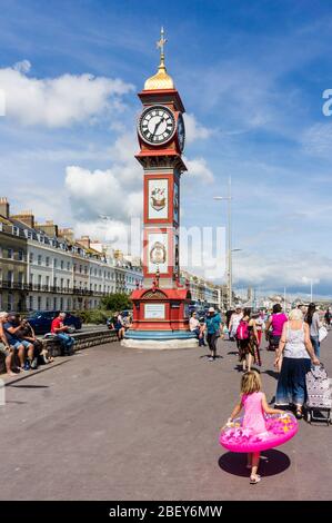 Jubilee Clock Tower, Weymouth, Dorset, England, GB, Großbritannien. Weymouth Jubilee Clock Tower wurde gebaut, um Königin Victorias 50 Jahre Regierungszeit in zu gedenken Stockfoto