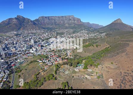 Luftaufnahme von Signal Hill und Noon Gun Stockfoto