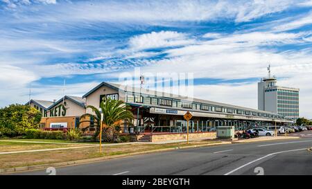 Blick auf die E Shed Markets am Kreuzfahrtterminal von Fremantle, Australien. Stockfoto