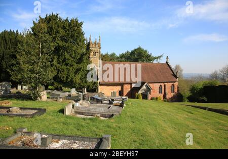 St Kenelm's Church, Romsley, Halesowen, England, Großbritannien. Stockfoto