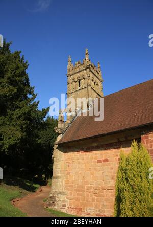 St Kenelm's Church, Romsley, Halesowen, England, Großbritannien. Stockfoto