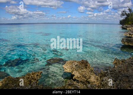 Wunderschönes karibisches Meer in exquisiter Caleta Buena, Playa Giron, Kuba Stockfoto