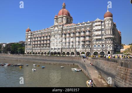 Mumbai, Indien-MÄRZ 04,2013: Blick auf das Taj Mahal Hotel, Mumbai, Indien Stockfoto