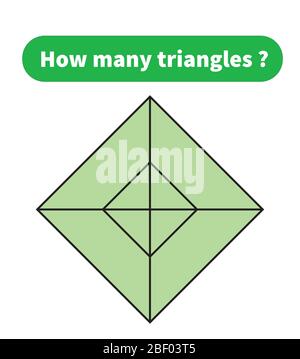 Wie viele Kreise? Mathematik Bildung Spiel. Stock Vektor