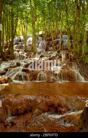 PA Wai Wasserfall Khirirat, Thailand Stockfoto