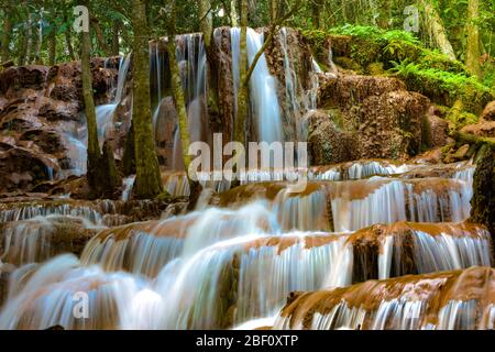 PA Wai Wasserfall Khirirat, Thailand Stockfoto