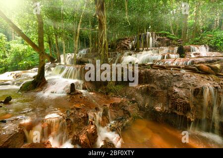 PA Wai Wasserfall Khirirat, Thailand Stockfoto